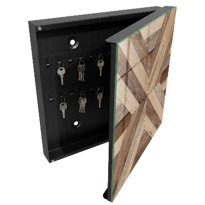Sleutelkastje binnen Houten geometrie