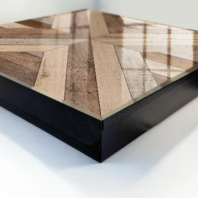 Sleutelkastje binnen Houten geometrie