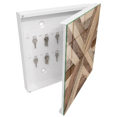 Sleutelkastje binnen Houten geometrie
