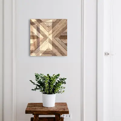 Sleutelkastje binnen Houten geometrie
