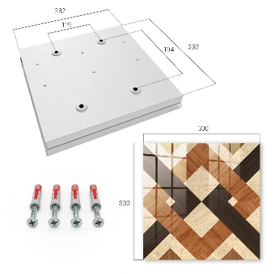 Sleutelkastje hal Moderne geometrie