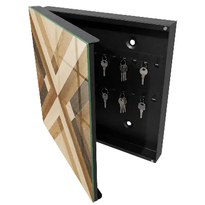 Sleutelkastje hal Houten elegantie