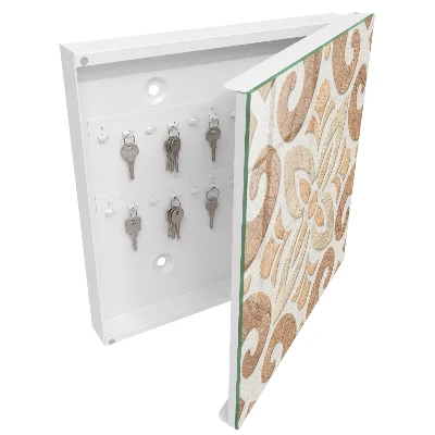 Sleutelkastje binnen Beige elegantie