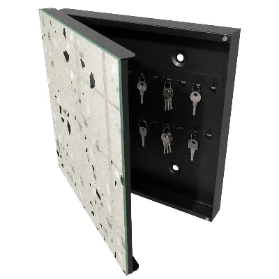 Sleutelkast Grijs patroon