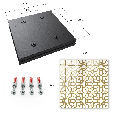 Sleutelkastje binnen Geometrisch patroon