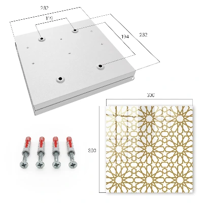 Sleutelkastje binnen Geometrisch patroon
