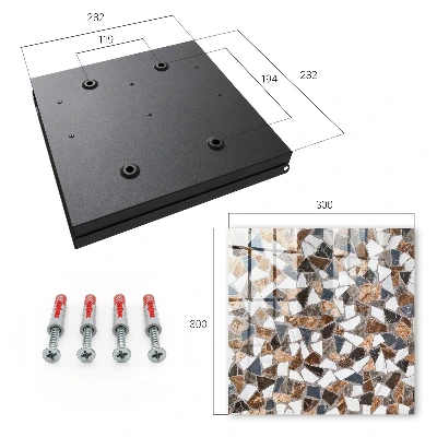 Sleutelkastje binnen Geometrische mozaïek
