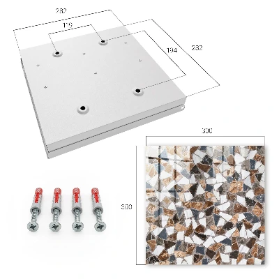 Sleutelkastje binnen Geometrische mozaïek