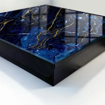 Sleutelkastje binnen Marineblauw patroon