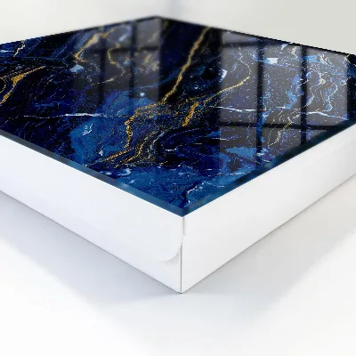 Sleutelkastje binnen Marineblauw patroon