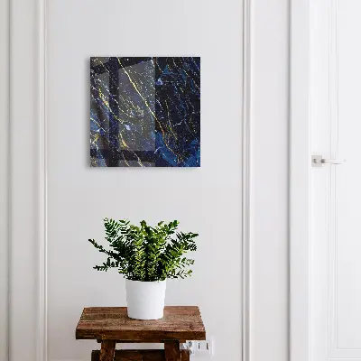 Sleutelkastje binnen Marineblauw patroon