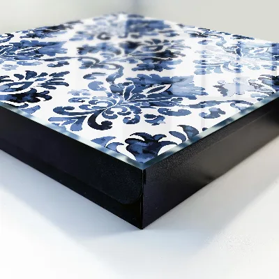 Sleutelkast Blauwe ornamenten