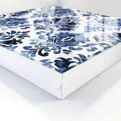 Sleutelkast Blauwe ornamenten
