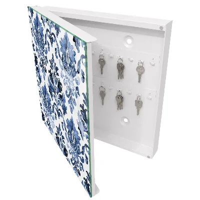 Sleutelkast Blauwe ornamenten