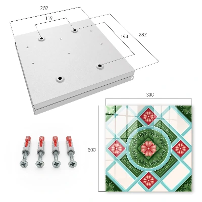 Sleutelkast Bloemgeometrie