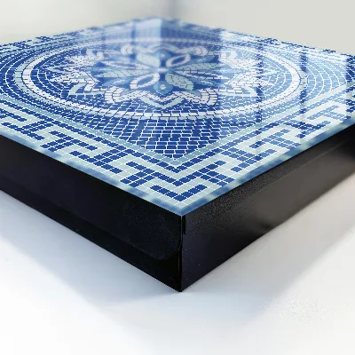 Sleutelkastje binnen Blauw mozaïek