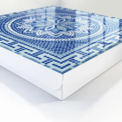 Sleutelkastje binnen Blauw mozaïek