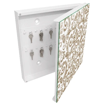 Sleutelkastje binnen Bloemenornament