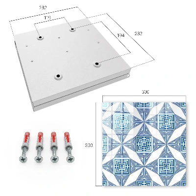 Sleutelkastje binnen Geometrisch patroon
