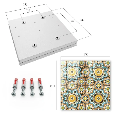 Sleutelkastje hal Geometrische mozaïek