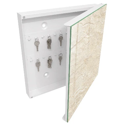 Sleutelkastje binnen Beige golven