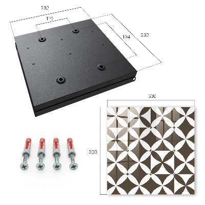 Sleutelkastje hal Geometrische compositie