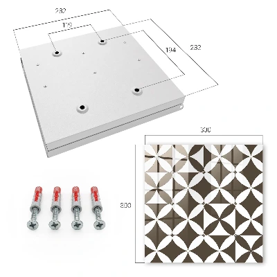 Sleutelkastje hal Geometrische compositie