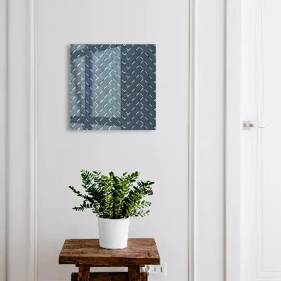 Sleutelkast Visgraatpatroon marineblauw