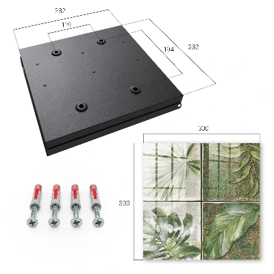 Sleutelkast Plantentegels