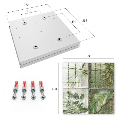 Sleutelkast Plantentegels