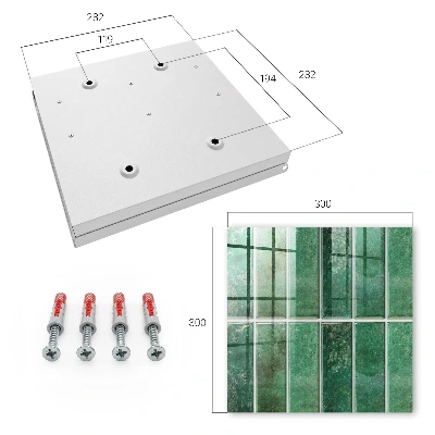 Sleutelkastje binnen Groen patroon