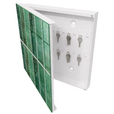 Sleutelkastje binnen Groen patroon