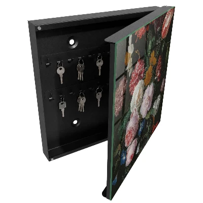 Sleutelkastje binnen Een boeket bloemen