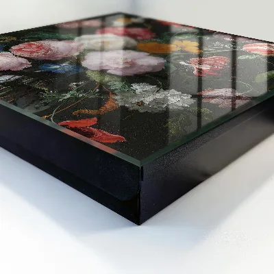 Sleutelkastje binnen Een boeket bloemen
