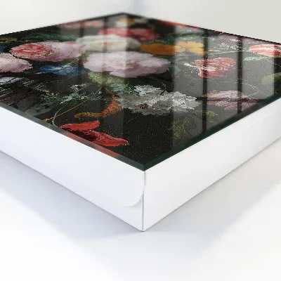 Sleutelkastje binnen Een boeket bloemen