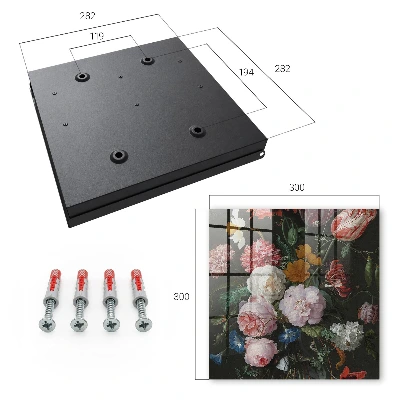 Sleutelkastje binnen Een boeket bloemen