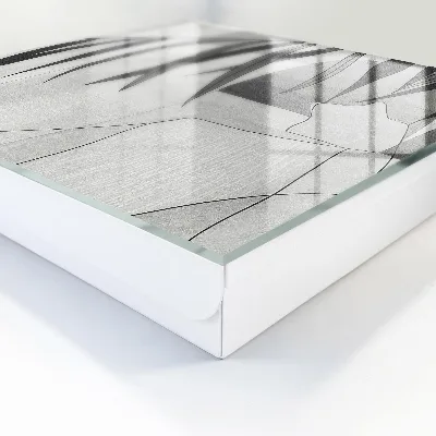 Sleutelkast Grijze bladeren