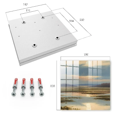 Sleutelkastje binnen Landschap van vrede