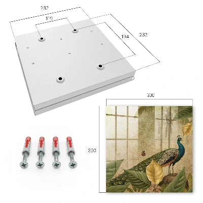Sleutelkastje binnen Exotisch landschap