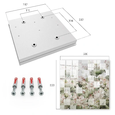 Sleutelkastje hal Geometrische lelies
