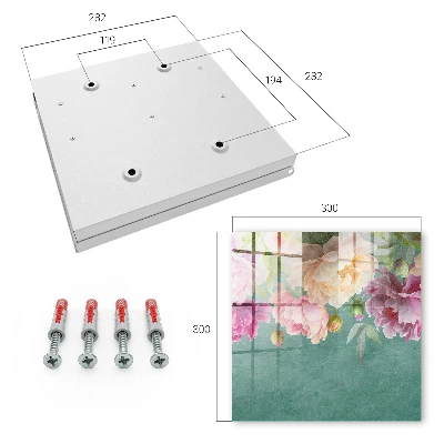 Sleutelkastje binnen Bloemige elegantie