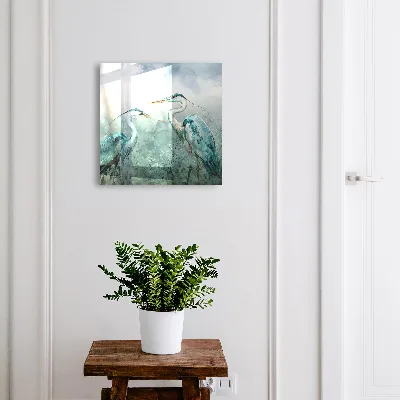 Sleutelkast Aquarel reigers