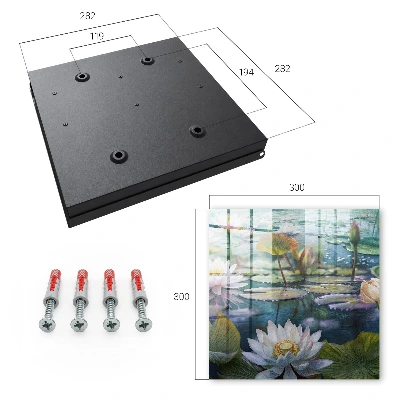Sleutelkastje binnen Waterbloemen
