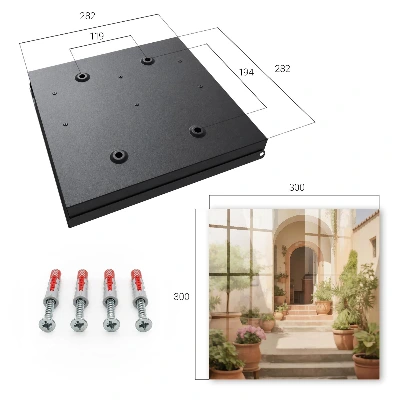 Sleutelkastje binnen Rustieke tuin
