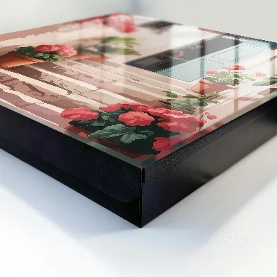 Sleutelkast Bloemen trappen