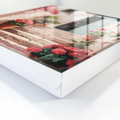 Sleutelkast Bloemen trappen