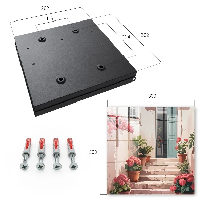 Sleutelkast Bloemen trappen