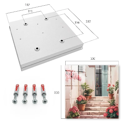 Sleutelkast Bloemen trappen
