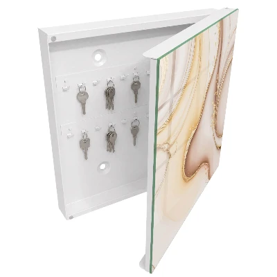 Sleutelkast Beige golven
