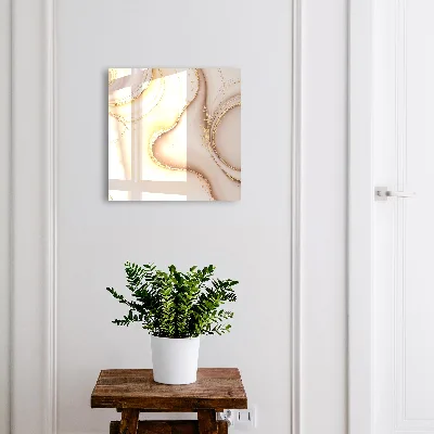 Sleutelkast Beige golven